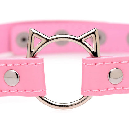 Kinky Kitty Adjustable Vegan Leather Nickel-Free Choker | Master Series