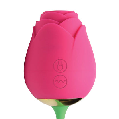 Bloomgasm Sucking Rose + Rosette Duet Air Pulse G-Spot Vibrator | Inmi