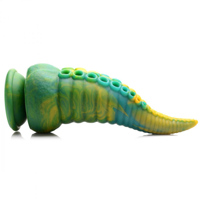 Creature Cocks Monstropus Tentacled Monster Silicone Dildo - Blue/Green/Yellow

tentacle dildo, octopus dildo, marbled silicone dildo, suction cup dildo, harness compatible toy, fantasy roleplay dildo, premium silicone dildo, realistic suckers, ribbed dildo, hands-free play