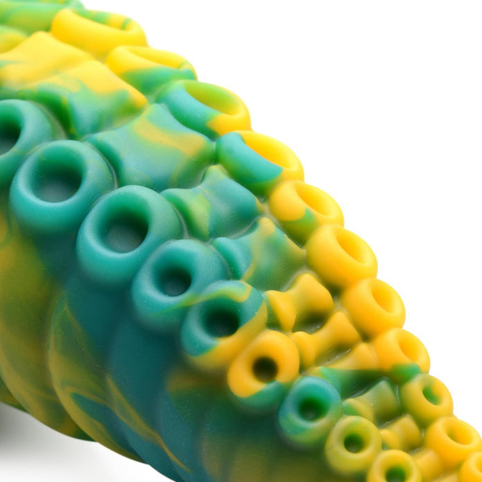 Creature Cocks Monstropus Tentacled Monster Silicone Dildo - Blue/Green/Yellow

tentacle dildo, octopus dildo, marbled silicone dildo, suction cup dildo, harness compatible toy, fantasy roleplay dildo, premium silicone dildo, realistic suckers, ribbed dildo, hands-free play