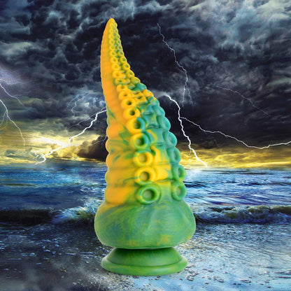 Creature Cocks Monstropus Tentacled Monster Silicone Dildo - Blue/Green/Yellow

tentacle dildo, octopus dildo, marbled silicone dildo, suction cup dildo, harness compatible toy, fantasy roleplay dildo, premium silicone dildo, realistic suckers, ribbed dildo, hands-free play