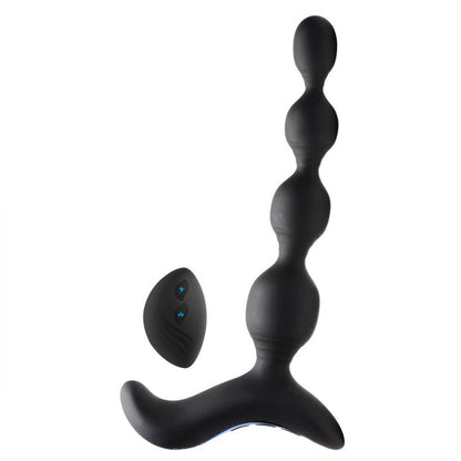 Zeus Shock Beads 80x Vibrating and E-Stim Rechargeable Silicone Anal Beads with Remote Control