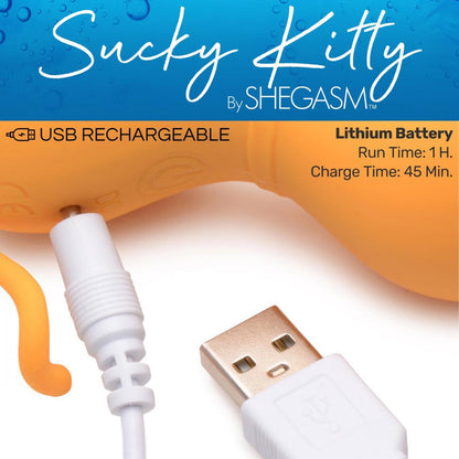 Sucky Kitty Silicone Air Pulse Clitoral Suction Stimulator | Shegasm