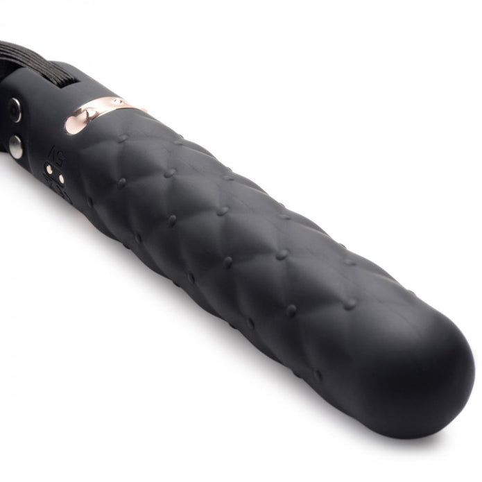 Vibra-Lasher 9x Vibrating Silicone Dildo Flogger ♥ Master Series