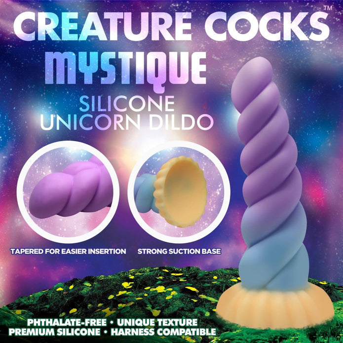 Mystique Silicone Unicorn Dildo | Creature Cocks