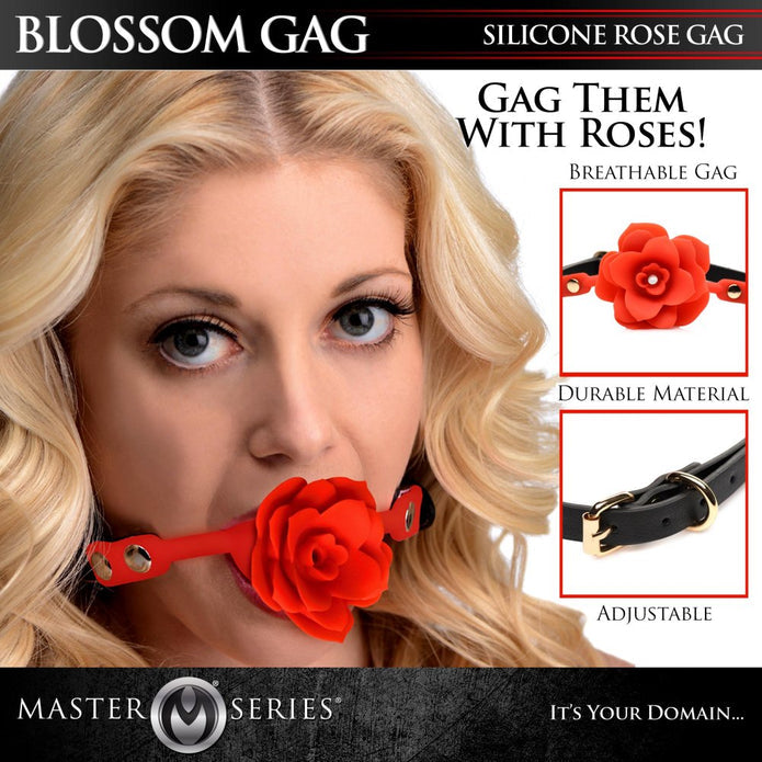 Blossom Gag Silicone Rose Gag ♥ Master Series