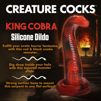 King Cobra Sensual Serpant Snake Fantasy Silicone Dildo | Creature Cocks