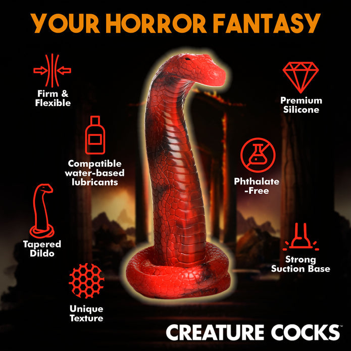 King Cobra Sensual Serpant Snake Fantasy Silicone Dildo | Creature Cocks