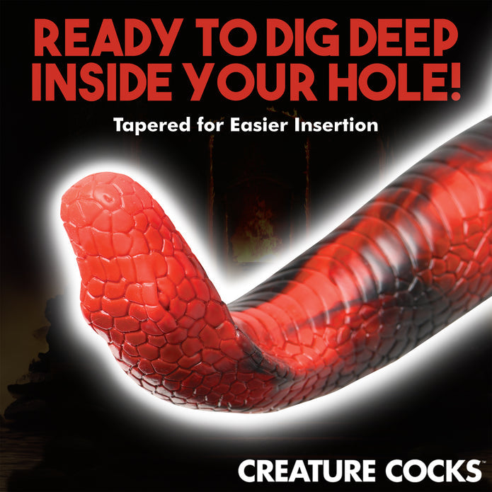 King Cobra Sensual Serpant Snake Fantasy Silicone Dildo | Creature Cocks