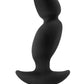 Anal Adventures Platinum Silicone Rechargeable Vibrating Prostate Massager 04 - Black