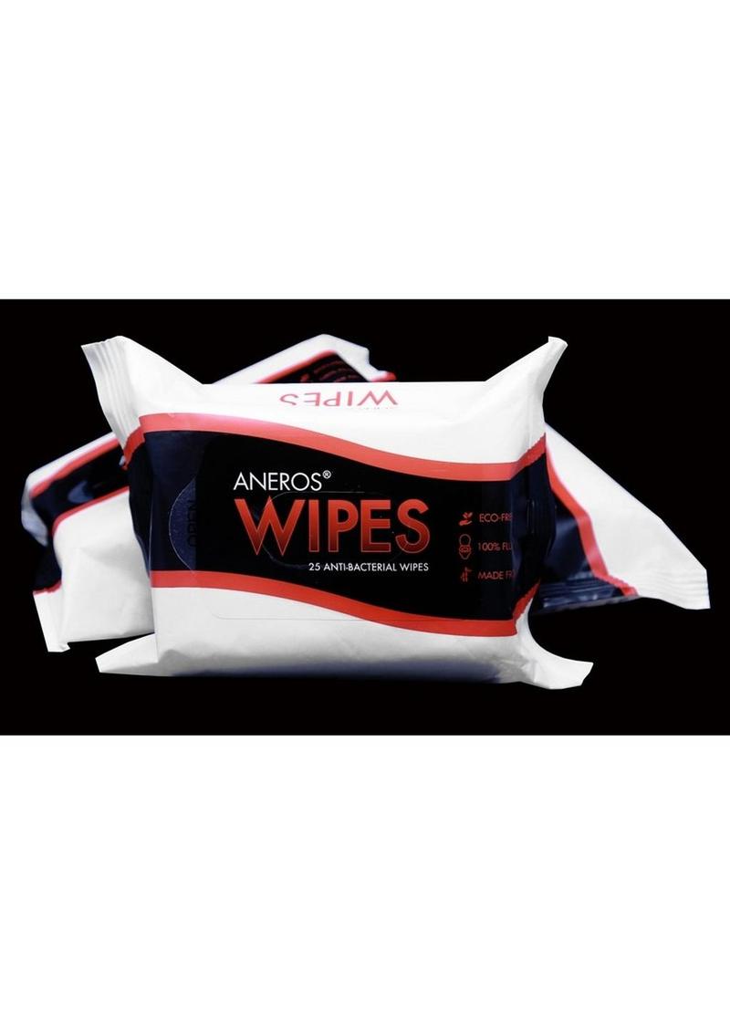 Aneros Unscented Antibacterial Toy and Body Wipes | Pack of 25 Wipes