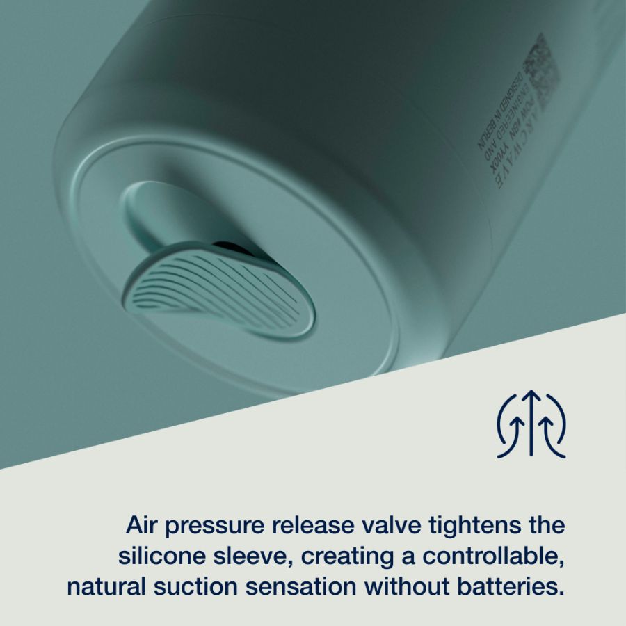 Arcwave Pow manual stroker with Suction Control, CleanTech Silicone, dual entry, and quick-dry ventilation lids.
Keywords: manual stroker, silicone stroker, Suction Control stroker, CleanTech Silicone sleeve, dual-entry stroker, portable male masturbator, hygienic stroker, premium manual stroker, waterproof stroker, natural suction stroker, travel-friendly stroker.