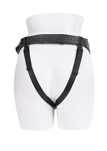 Sportsheets Aurora High Waisted Strap-On Harness, black, 6-way adjustable straps, fits up to 60" hips, interchangeable O-ring, reinforced padding, comfortable and versatile.

high-waisted strap-on harness, Sportsheets harness, adjustable strap-on, interchangeable O-ring harness, oversized dildo harness, 6-way adjustable strap-on, reinforced strap-on harness, comfortable strap-on, BDSM harness.