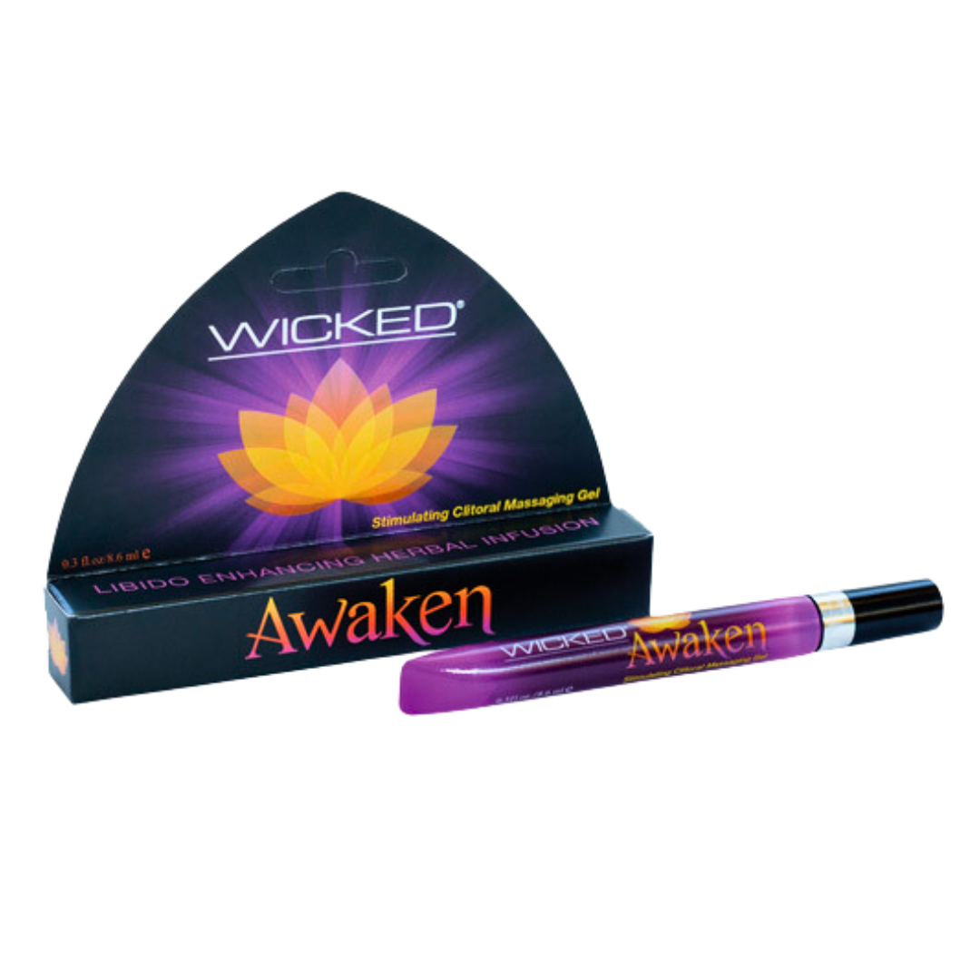 Awaken by Wicked: Enhance clitoral pleasure with pH-balanced, toy-safe gel for intense, warming sensations.