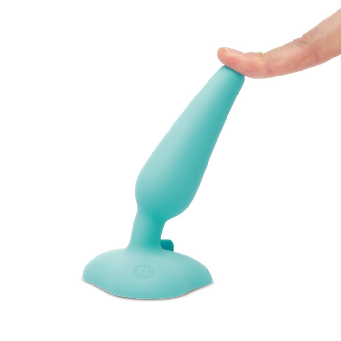 b-Vibe 3-Piece Anal Training Kit: Progressive silicone plugs, waterproof, body-safe, with suction base for versatile hands-free play.