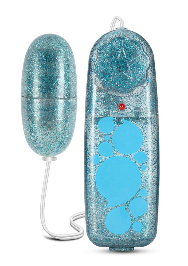 B Yours Glitter Power Bullet Vibrator with Remote Control - Blue B Yours Glitter Power Bullet vibrator with tunable speeds, waterproof design, and glitter finish.

Keywords: waterproof bullet vibrator, glitter vibrator, adjustable-speed bullet, body-safe ABS vibrator, glitter blue vibrator, glitter pink vibrator, versatile bullet vibrator, multi-speed bullet, compact bullet vibrator.