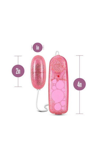 B Yours Glitter Power Bullet vibrator with tunable speeds, waterproof design, and glitter finish.

Keywords: waterproof bullet vibrator, glitter vibrator, adjustable-speed bullet, body-safe ABS vibrator, glitter blue vibrator, glitter pink vibrator, versatile bullet vibrator, multi-speed bullet, compact bullet vibrator.