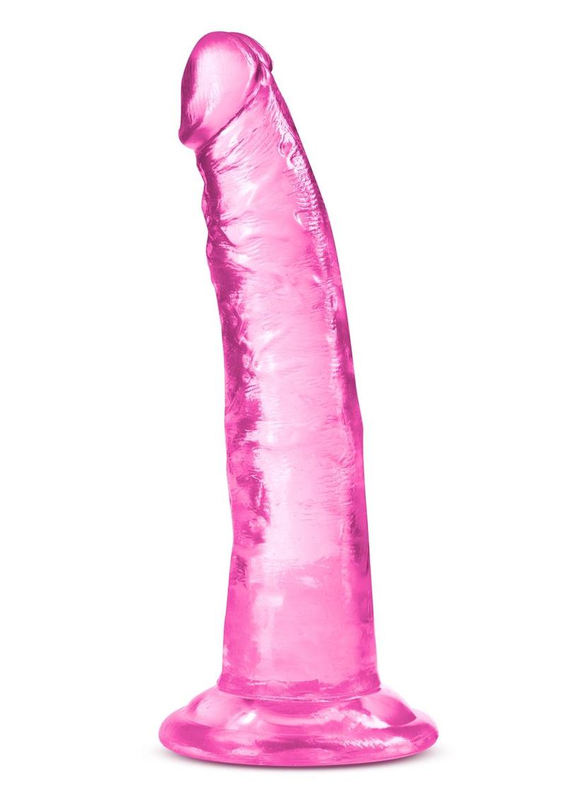 B Yours Plus Lust N' Thrust Realistic Dildo - Pink - 7.5in B Yours Plus Lust n’ Thrust ultra-soft dildo with a curved design, suction cup base, and harness compatibility.
Keywords: ultra-soft dildo, realistic dildo, clear dildo, G-spot dildo, P-spot dildo, suction cup dildo, harness-compatible dildo, body-safe TPE dildo, phthalate-free dildo, transparent dildo, 7-inch dildo.