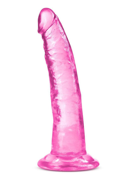 B Yours Plus Lust N' Thrust Realistic Dildo - Pink - 7.5in B Yours Plus Lust n’ Thrust ultra-soft dildo with a curved design, suction cup base, and harness compatibility.
Keywords: ultra-soft dildo, realistic dildo, clear dildo, G-spot dildo, P-spot dildo, suction cup dildo, harness-compatible dildo, body-safe TPE dildo, phthalate-free dildo, transparent dildo, 7-inch dildo.