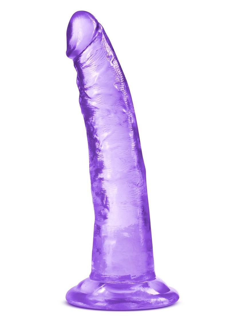 B Yours Plus Lust N' Thrust Realistic Dildo - Purple - 7.5in B Yours Plus Lust n’ Thrust ultra-soft dildo with a curved design, suction cup base, and harness compatibility.
Keywords: ultra-soft dildo, realistic dildo, clear dildo, G-spot dildo, P-spot dildo, suction cup dildo, harness-compatible dildo, body-safe TPE dildo, phthalate-free dildo, transparent dildo, 7-inch dildo.