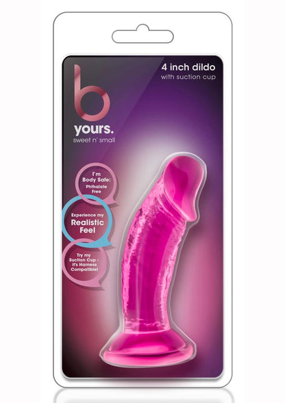 4 or 6 Inch Sweet N' Small Realistic Dildo With Suction Cup Base | B Yours By Blush®