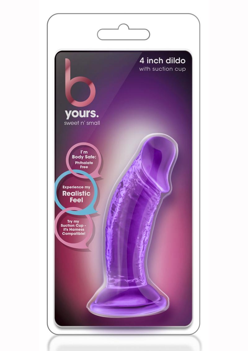 4 or 6 Inch Sweet N' Small Realistic Dildo With Suction Cup Base | B Yours By Blush®