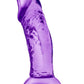 B Yours Sweet N' Small Dildo with Suction Cup - Purple - 4.5in