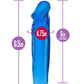 B Yours Sweet N' Small Dildo with Suction Cup - Blue - 6in