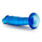 B Yours Sweet N' Small Dildo with Suction Cup - Blue - 6in