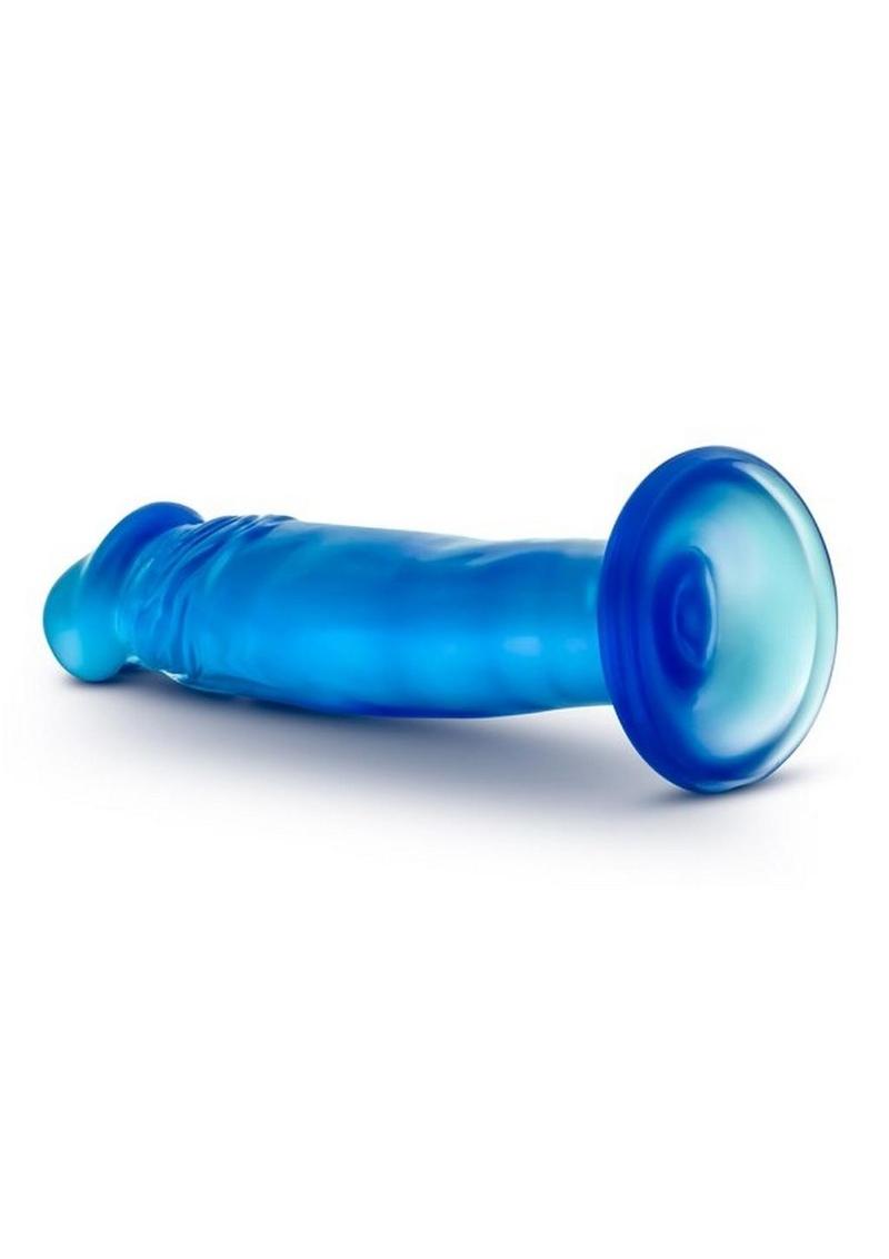 B Yours Sweet N' Small Dildo with Suction Cup - Blue - 6in