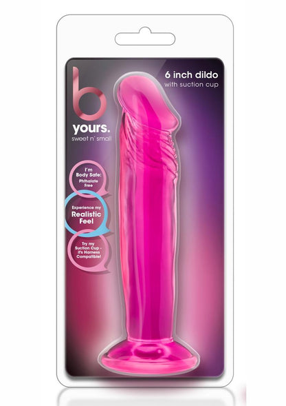 4 or 6 Inch Sweet N' Small Realistic Dildo With Suction Cup Base | B Yours By Blush®