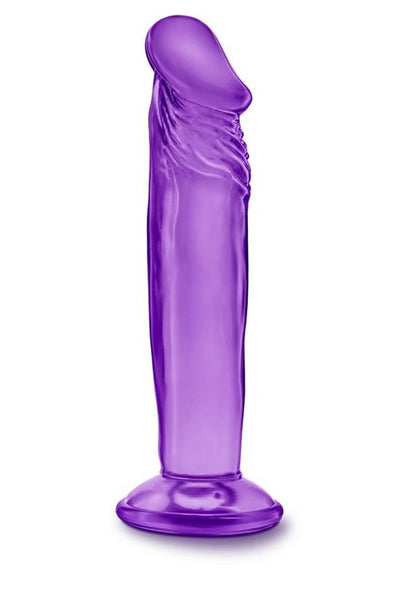 B Yours Sweet N' Small Dildo with Suction Cup - Purple - 6in