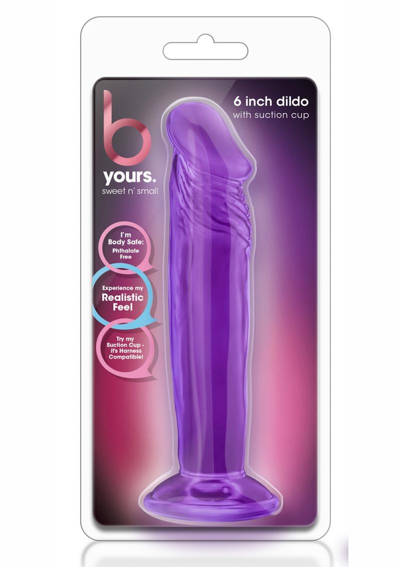 4 or 6 Inch Sweet N' Small Realistic Dildo With Suction Cup Base | B Yours By Blush®