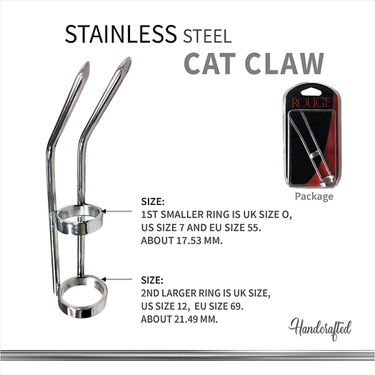 Stainless Steel BDSM Cat Claw Ring | Rogue