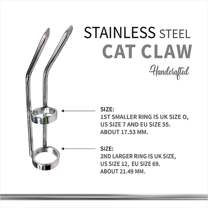 Stainless Steel BDSM Cat Claw Ring | Rogue