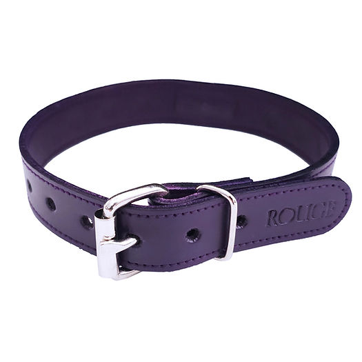 O Ring Studded Adjustable Leather Collar | Rogue