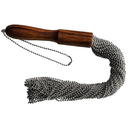 Beaded Metal Flogger with Wooden Handle | Rogue