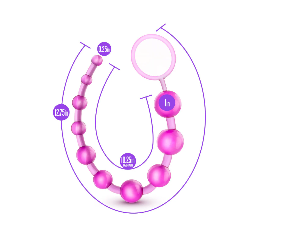 measurements of the b yours anal beads