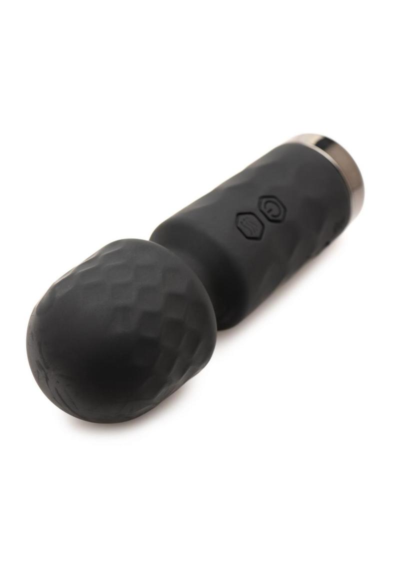 Bang! 10x Mini Silicone Rechargeable Wand - Black