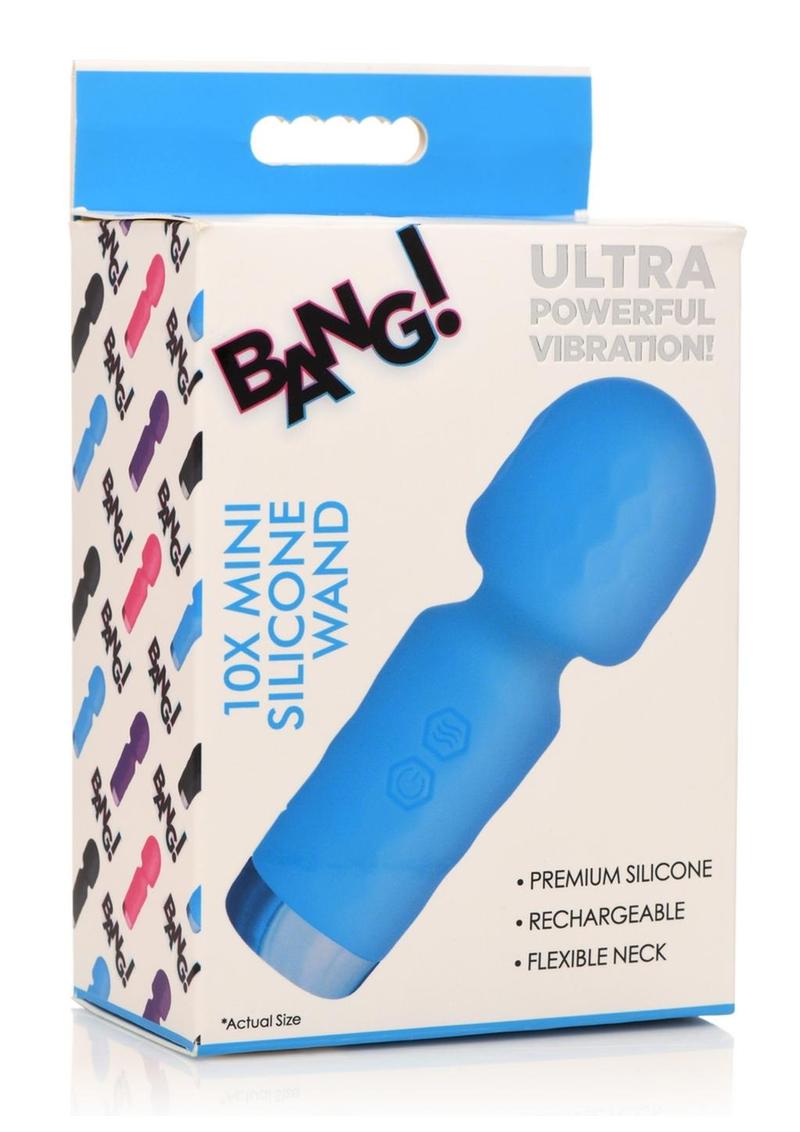 Bang! 10x Mini Waterproof Silicone Rechargeable Wand