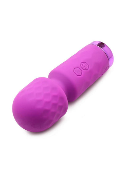 Bang! 10x Mini Silicone Rechargeable Wand - Purple