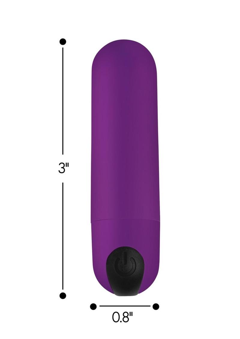 Bang! Vibrating Bullet with Remote Control - Purple Bang Bullet Vibrator with 3 speeds, 7 patterns, wireless remote, and waterproof design.

Keywords: Bang Bullet Vibrator, vibrating bullet, remote control vibrator, compact vibrator, waterproof bullet vibe, rechargeable bullet vibrator, body-safe silicone vibrator, small but powerful vibrator, Bang! sex toys, partner play vibrator.