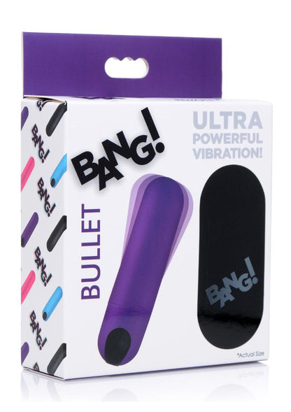 Bang Bullet Vibrator with 3 speeds, 7 patterns, wireless remote, and waterproof design.

Keywords: Bang Bullet Vibrator, vibrating bullet, remote control vibrator, compact vibrator, waterproof bullet vibe, rechargeable bullet vibrator, body-safe silicone vibrator, small but powerful vibrator, Bang! sex toys, partner play vibrator.