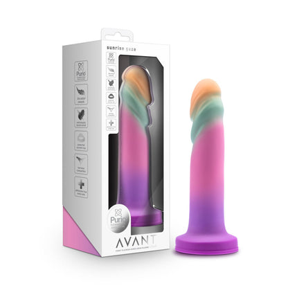 Sunrise Gaze Artisan 7.5 Inch Dildo – Crafted With Purio® Liquid Silicone Wrapped In UltraSilk® – Sherbet | Avant By Blush®