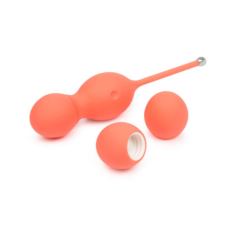 We-Vibe Bloom Vibrating Kegel Balls, app-enabled, waterproof, rechargeable, 10 patterns, progressive weights, coral silicone design.

We-Vibe Bloom, vibrating kegel balls, app-controlled kegel exerciser, pelvic floor trainer, waterproof kegel balls, rechargeable kegel toy, progressive kegel weights, body-safe silicone kegel balls, stronger orgasms, We-Vibe app-enabled toys