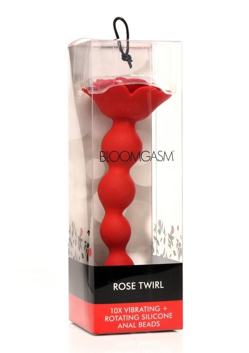 Rose Twirl 10X Vibrating & Rotating Silicone Anal Beads, featuring 3 speeds, 7 patterns, textured beads, premium silicone, and IPX6 waterproof design for body-safe backdoor pleasure
vibrating anal beads, rotating anal beads, silicone anal toy, textured anal beads, body-safe silicone, waterproof anal toy, rechargeable anal toy, anal beads for beginners, rose-themed adult toy