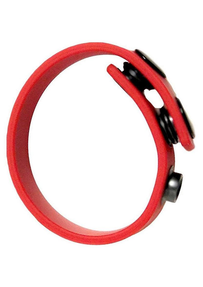 Boneyard Silicone Ball Strap 3-Snap Ring - Red Boneyard Silicone Snap Cock Strap with 3 snap sizes, medical-grade silicone, and adjustable design.

Keywords: Boneyard Silicone Snap Cock Strap, adjustable cock strap, silicone ball stretcher, snap cock ring, medical-grade silicone ring, durable cock strap, 3 snap sizes, versatile cock ring, ball play strap, sleek silicone cock gear.