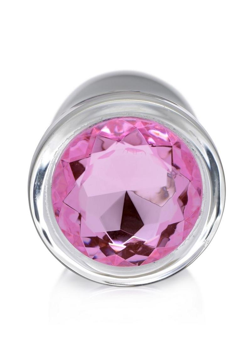 Pink Gem Glass Anal Plug | Small, Medium, or Large | Booty Sparks