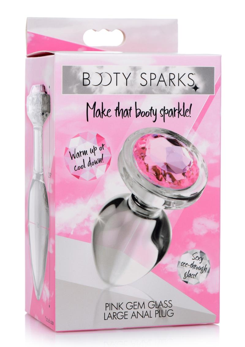 Pink Gem Glass Anal Plug | Small, Medium, or Large | Booty Sparks