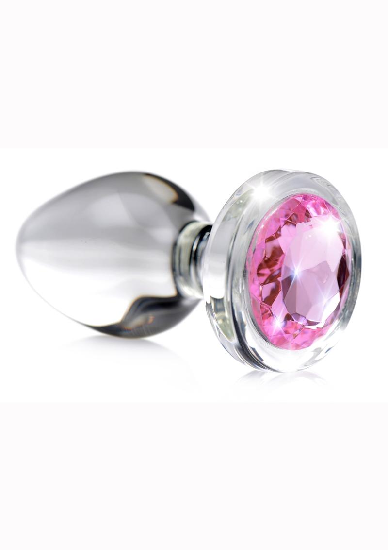 Pink Gem Glass Anal Plug | Small, Medium, or Large | Booty Sparks